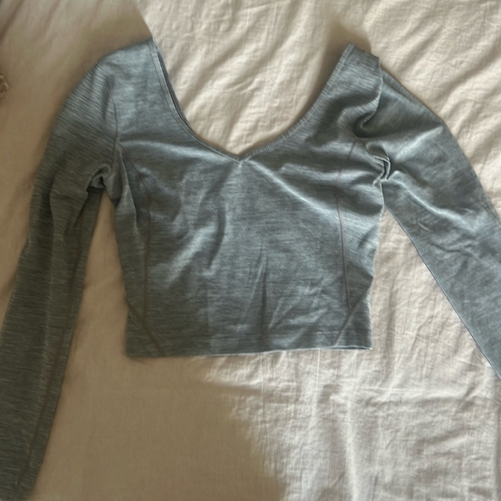 Lululemon Align longsleeve heathered gray